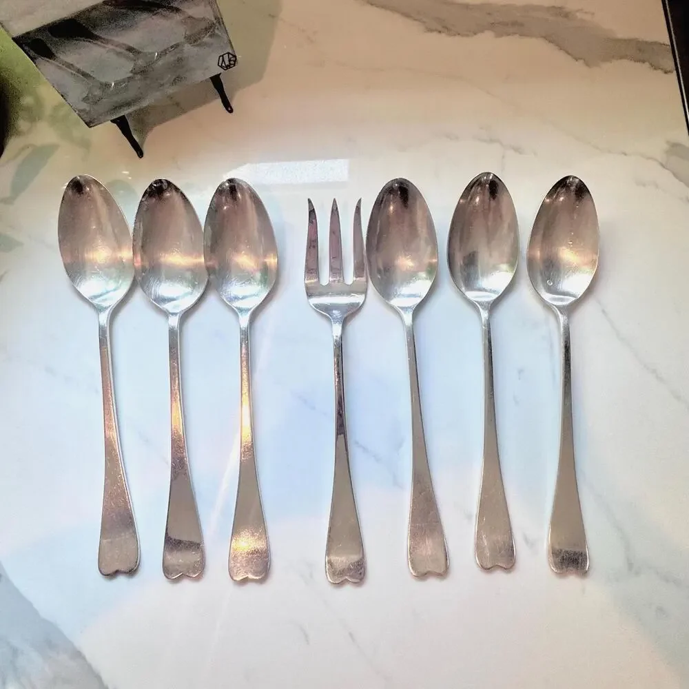 Vintage Reed & Barton Large Silver-Plated Catering Buffet Serving Spoons Fork